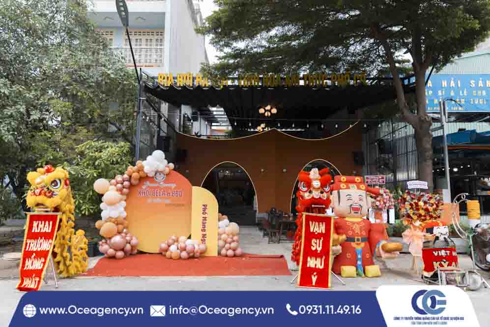 TỔ CHỨC SỰ KIỆN KHAI TRƯƠNG KHÓI BEER & BBQ TẠI QUẬN 2