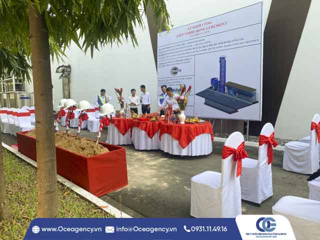 TỔ CHỨC LỄ KHỞI CÔNG HỆ THỐNG XỬ LÝ NƯỚC THẢI