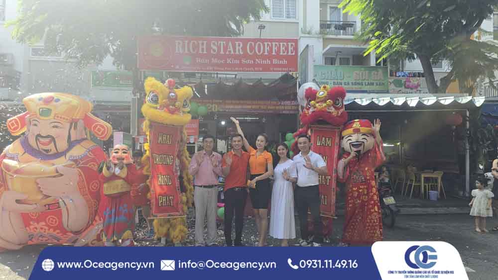 Dich-vu-to-chuc-le-khai-truong, To-chuc-su-kien-khai-truong-rich-star-coffee-19-10-ho-chi-minh