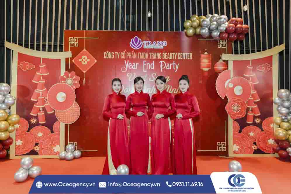 TỔ CHỨC SỰ KIỆN YEAR END PARTY TMDV TRANG BEAUTY CENTER