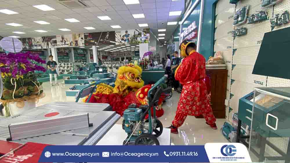To-chuc-khai-truong-the-tool-center , doan-lan-su-rong , cho-thue-lan