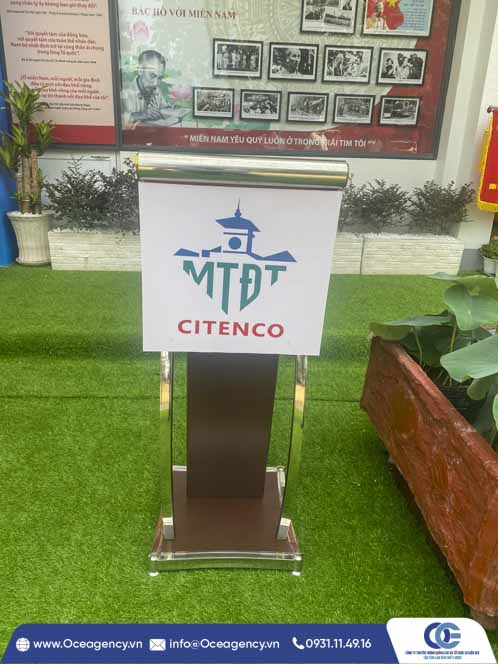 To-chuc-sư-kien-khai-truong-c&ocirc;ng-ty-TNHH-moi-truong-tai-thanh-pho-ho-chi-minh, cho-thue-buc-phat-bieu ,cho-thue-tru-khanh-thanh