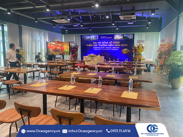 TỔ CHỨC SỰ KIỆN ĐẠI HỘI CỔ ĐÔNG TẠI THÀNH PHỐ HỒ CHÍ MINH