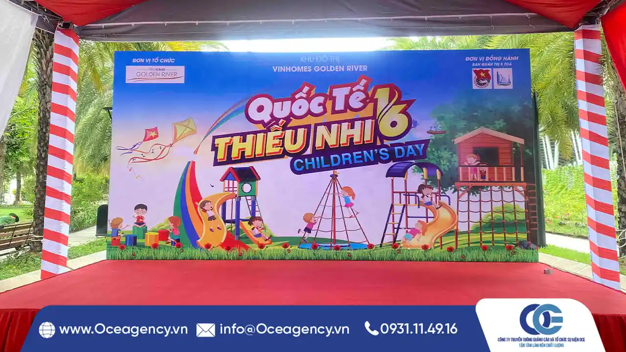 Tổ chức sự kiện Quốc tế Thiếu nhi 1/6 tại chung cư Vinhomes Golden River