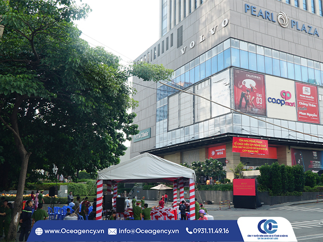 TỔ CHỨC SỰ KIỆN PHÒNG CHÁY CHỮA CHÁY TẠI PEARL PLAZA