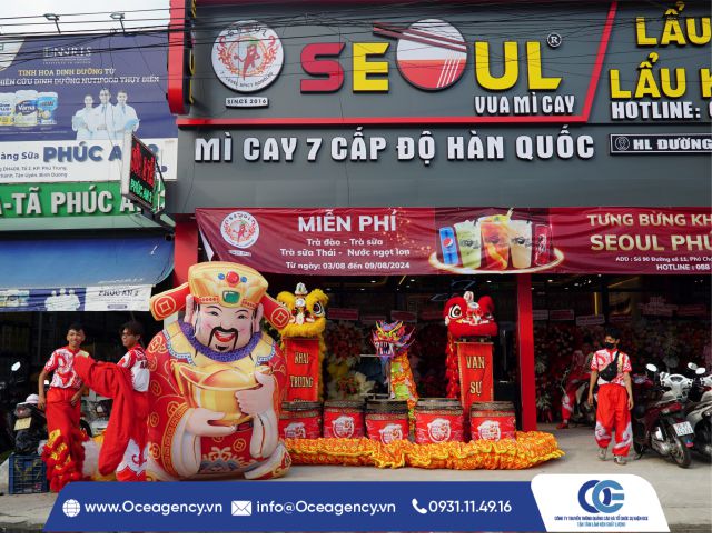 TỔ CHỨC SỰ KIỆN KHAI TRƯƠNG MÌ CAY SEOUL TẠI BÌNH DƯƠNG