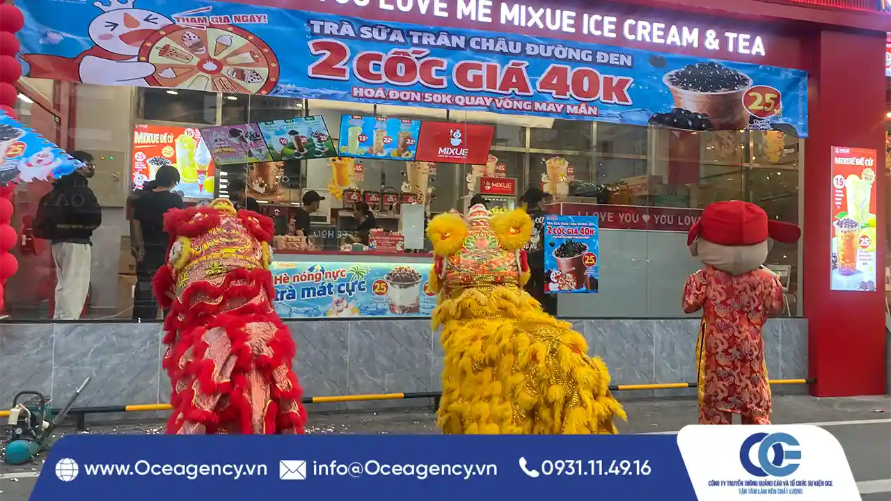 CHO THUÊ MÚA LÂN KHAI TRƯƠNG MIXUE GÒ VẤP