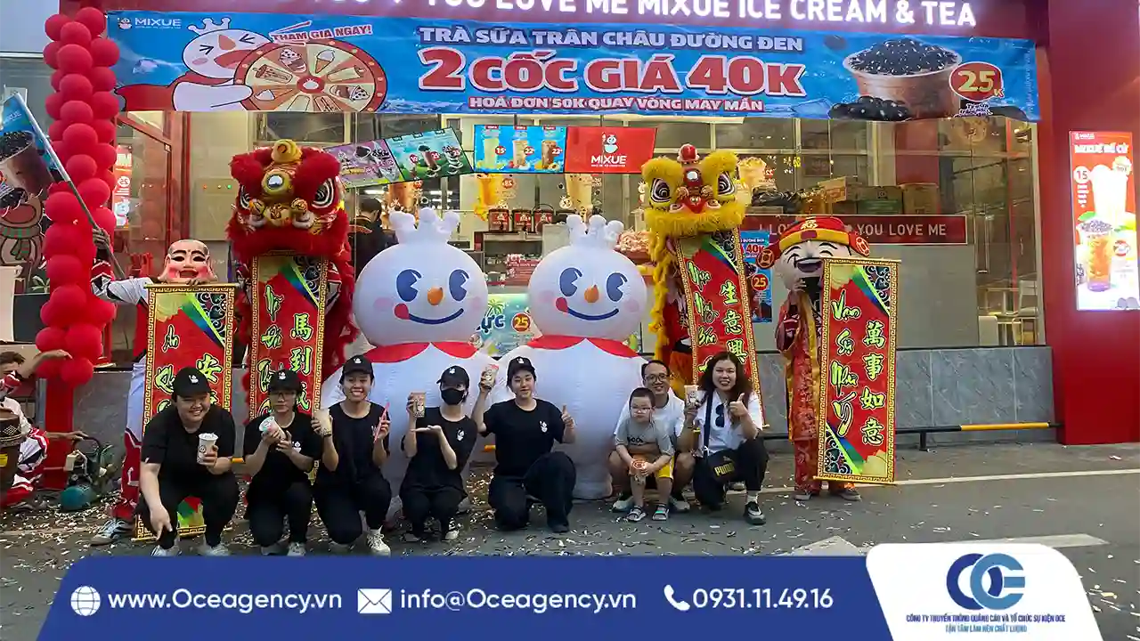 CHO THUÊ MÚA LÂN KHAI TRƯƠNG MIXUE GÒ VẤP