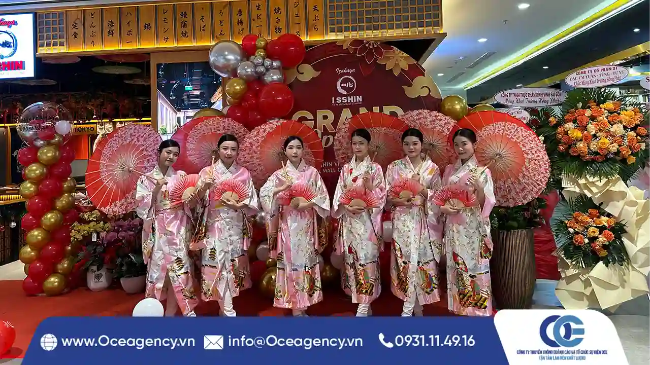 TỔ CHỨC SỰ KIỆN KHAI TRƯƠNG ISSHIN TẠI THỦ ĐỨC
