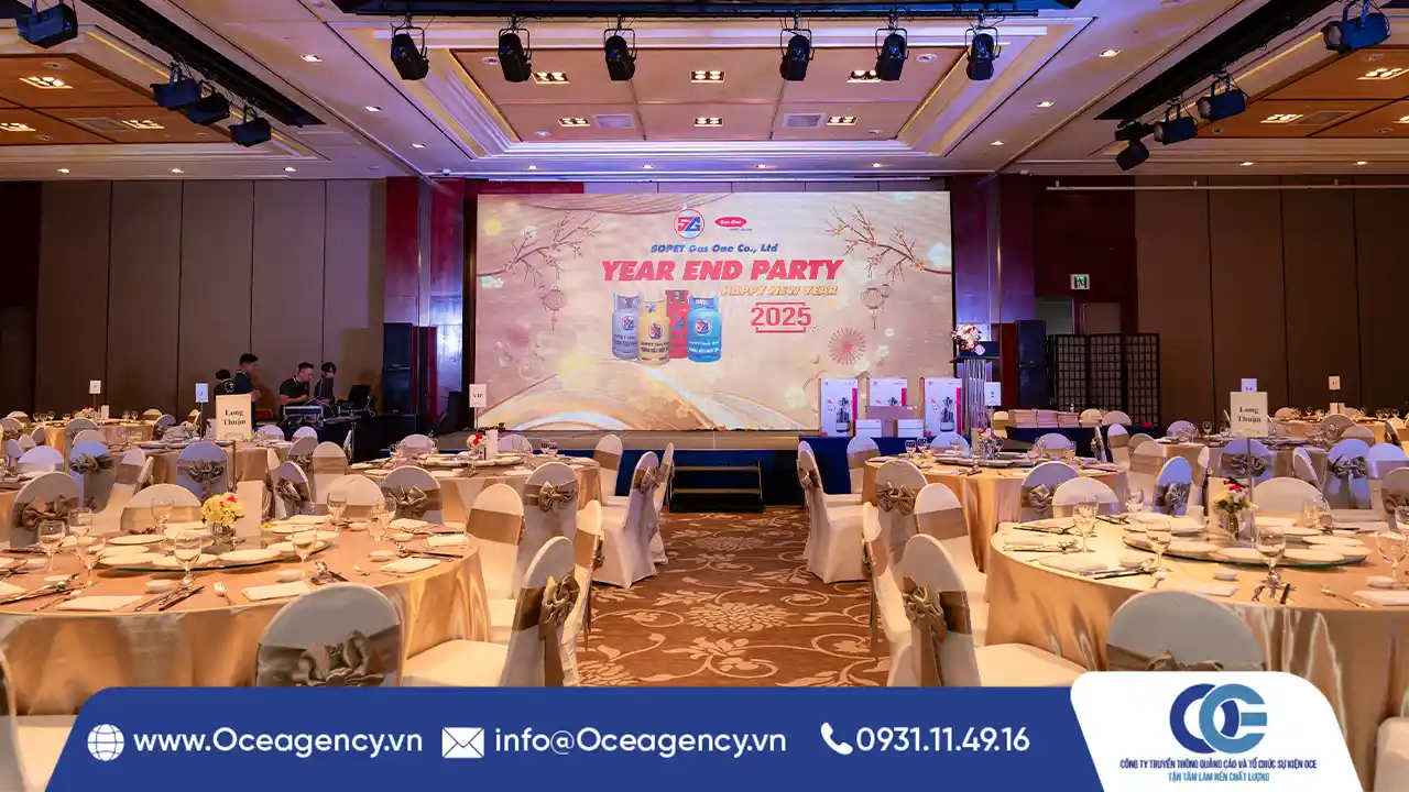 TỔ CHỨC YEAR END PARTY CÔNG TY SOPET GAS ONE