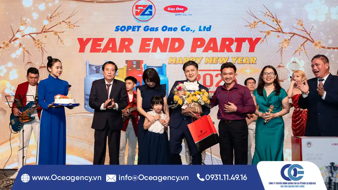 TỔ CHỨC YEAR END PARTY CÔNG TY SOPET GAS ONE