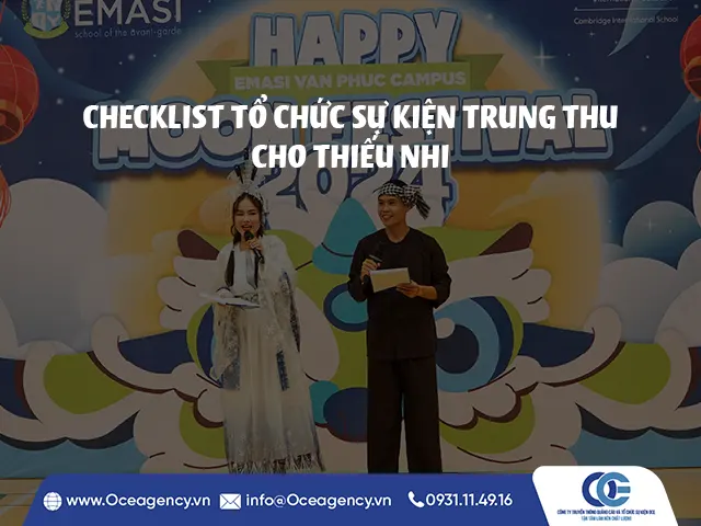 CHECKLIST TỔ CHỨC SỰ KIỆN TRUNG THU CHO THIẾU NHI