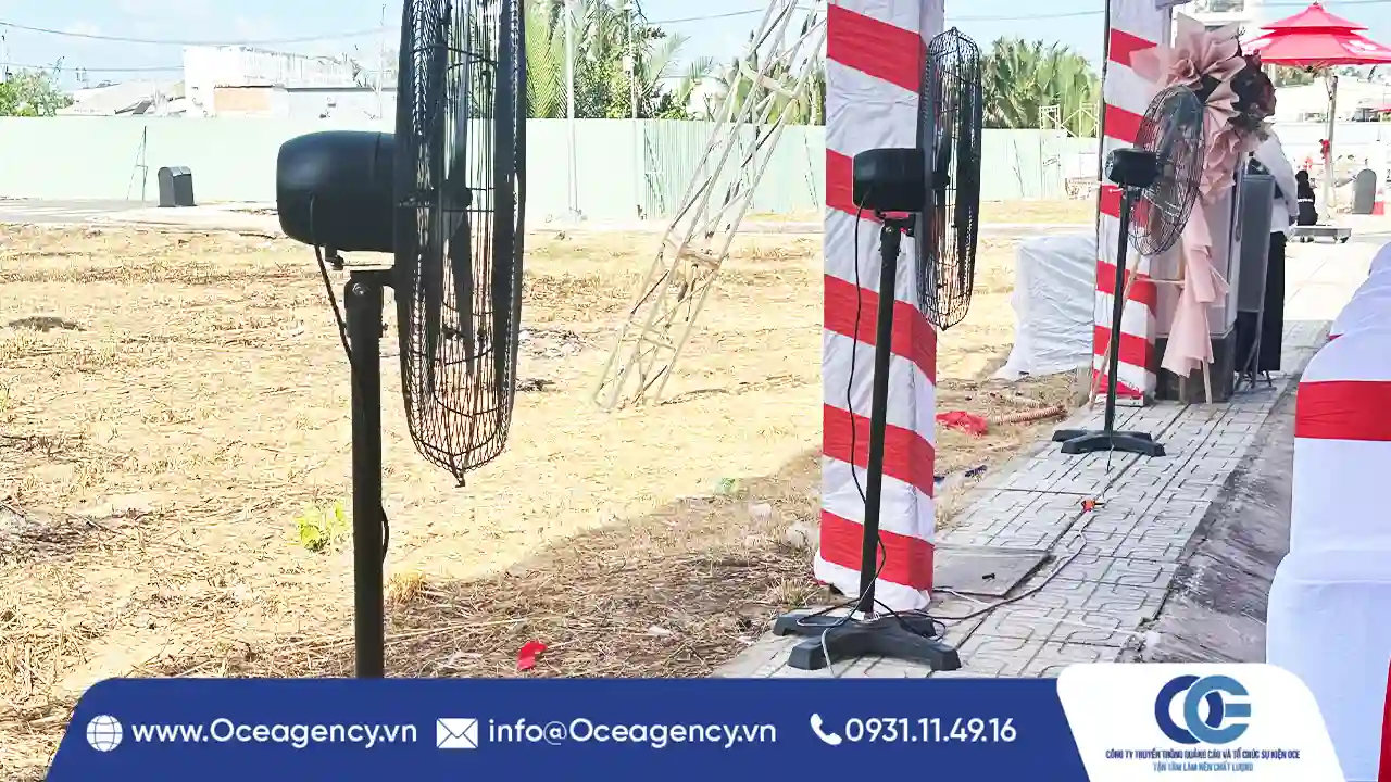 TẠI SAO SỰ KIỆN NGOÀI TRỜI NÊN DÙNG QUẠT CÔNG NGHIỆP?
