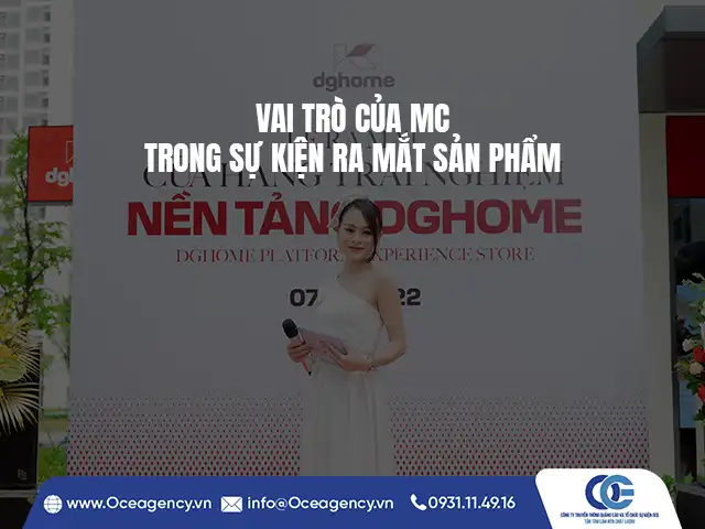 VAI TRÒ CỦA MC TRONG SỰ KIỆN RA MẮT SẢN PHẨM