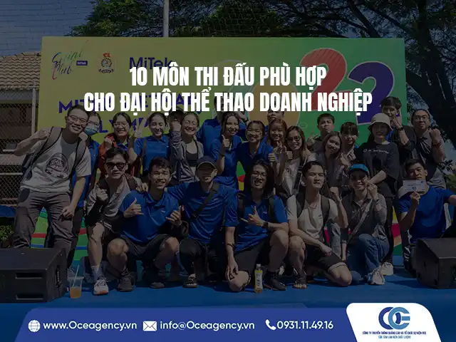 10 MÔN THI ĐẤU PHÙ HỢP CHO ĐẠI HỘI THỂ THAO DOANH NGHIỆP