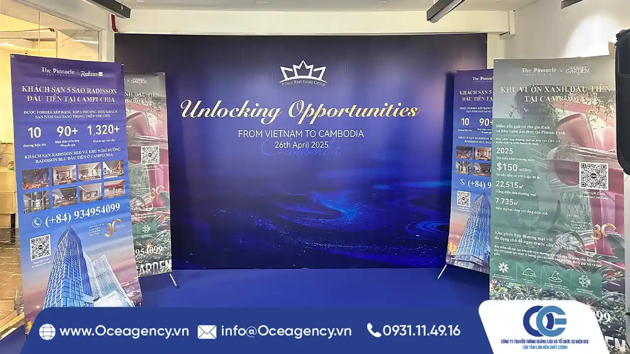 Vai trò của standee trong tổ chức sự kiện