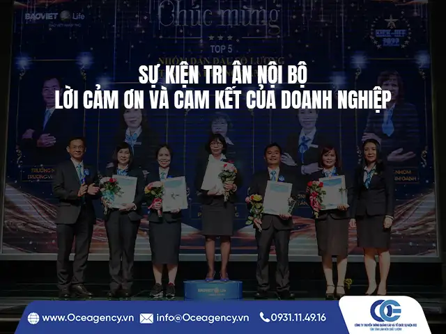 SỰ KIỆN TRI ÂN NỘI BỘ LỜI CẢM ƠN VÀ CAM KẾT CỦA DOANH NGHIỆP