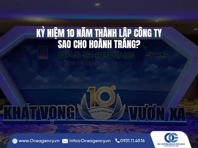 KỶ NIỆM 10 NĂM THÀNH LẬP CÔNG TY SAO CHO HOÀNH TRÁNG