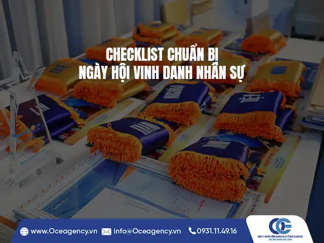 CHECKLIST CHUẨN BỊ NGÀY HỘI VINH DANH NHÂN SỰ
