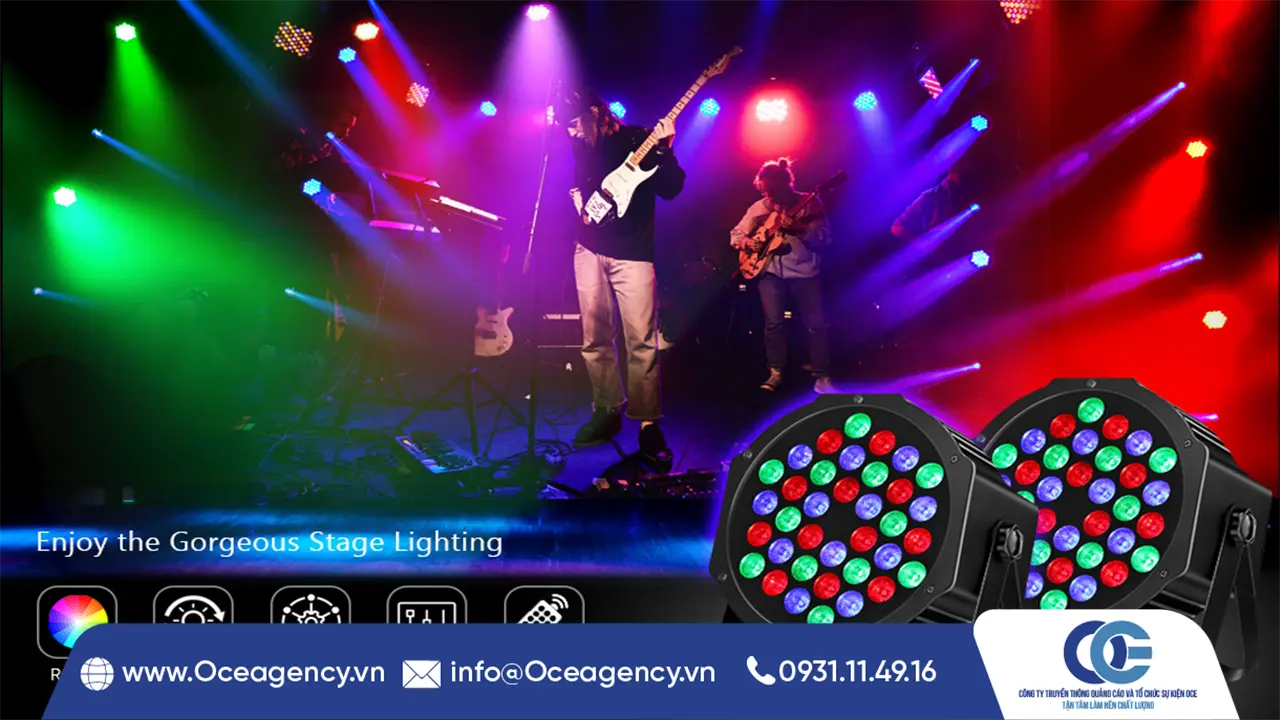 SÂN KHẤU ÁNH SÁNG RGB CÁ NHÂN HÓA CHUYÊN NGHIỆP