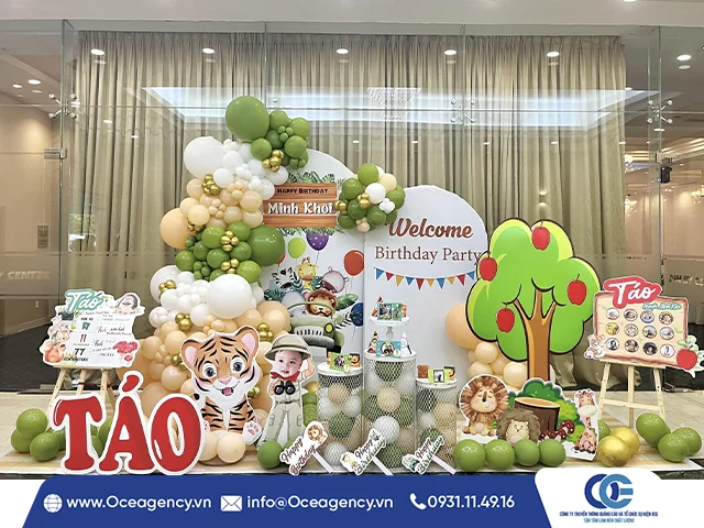 7 concept trang trí thôi nôi, sinh nhật bé trai đẹp mắt, ý nghĩa