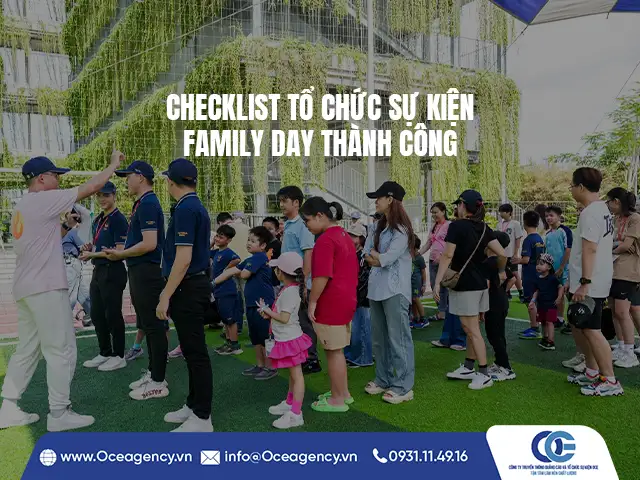 CHECKLIST TỔ CHỨC SỰ KIỆN FAMILY DAY THÀNH CÔNG