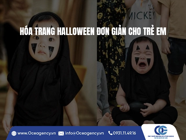 HÓA TRANG HALLOWEEN ĐƠN GIẢN CHO TRẺ EM