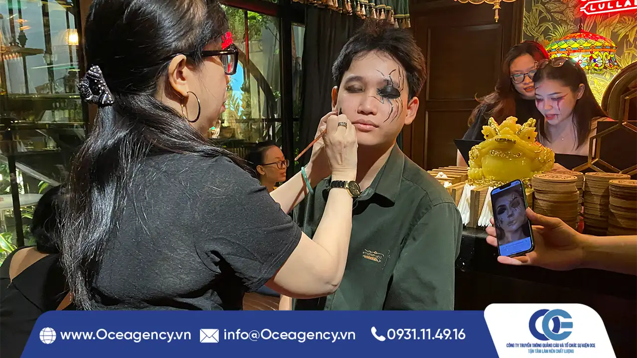 Vì sao nên chọn dịch vụ vẽ mặt tại chỗ cho sự kiện doanh nghiệp?