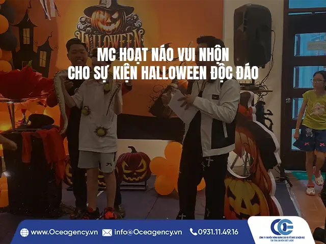 MC HOẠT NÁO VUI NHỘN CHO SỰ KIỆN HALLOWEEN ĐỘC ĐÁO