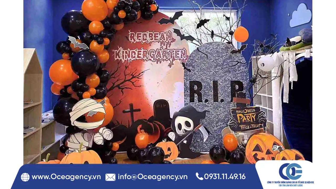 Top 5 ý tưởng trang trí backdrop Halloween sáng tạo
