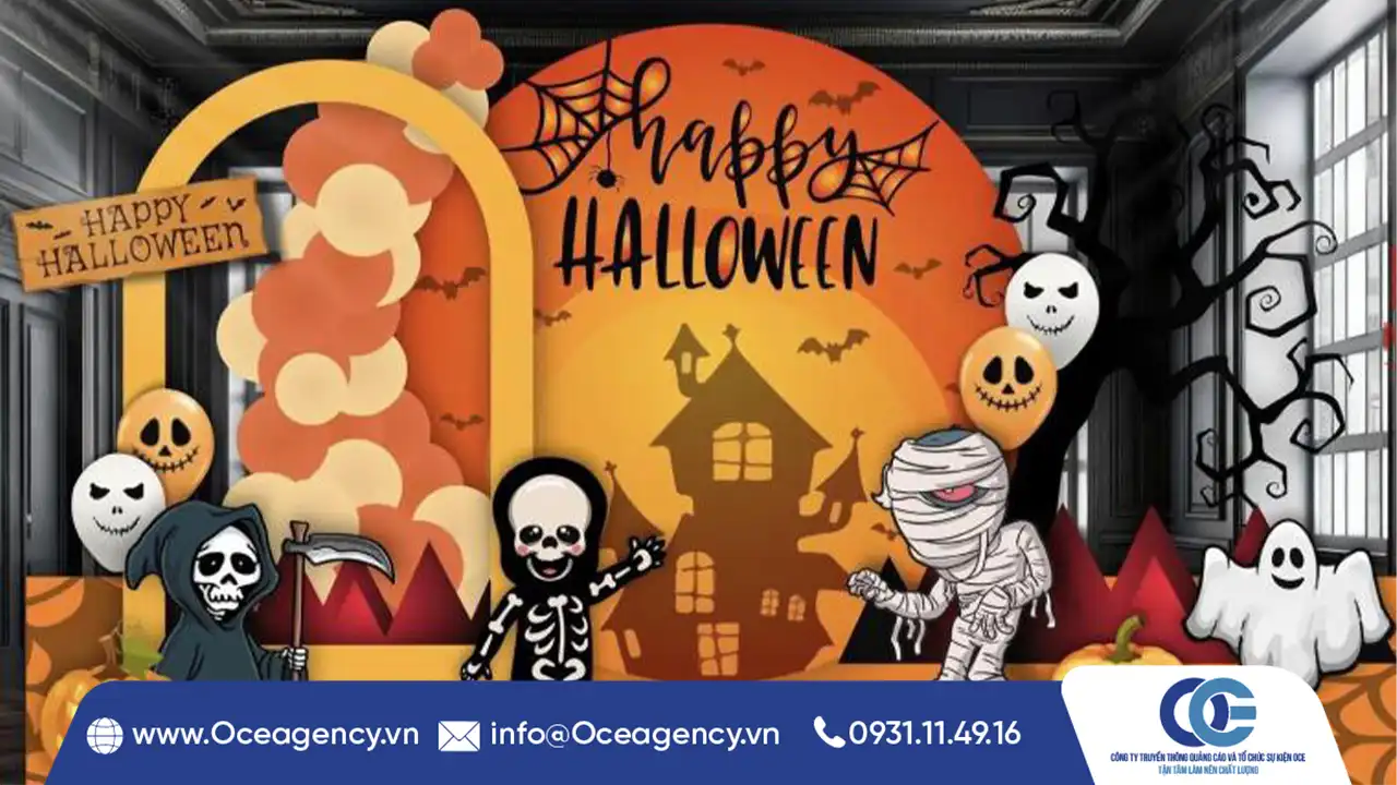 Top 5 ý tưởng trang trí backdrop Halloween sáng tạo