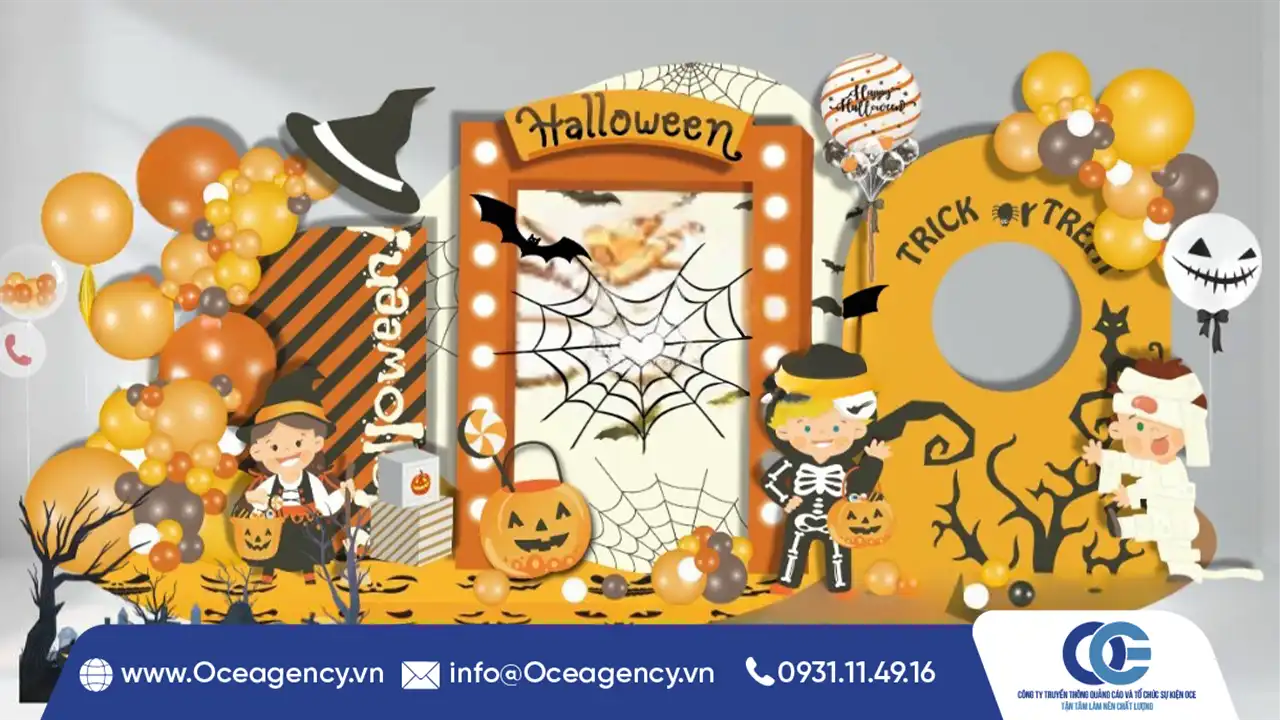 Top 5 ý tưởng trang trí backdrop Halloween sáng tạo