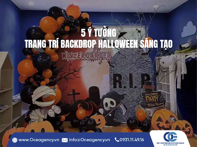 5 Ý TƯỞNG TRANG TRÍ BACKDROP HALLOWEEN SÁNG TẠO