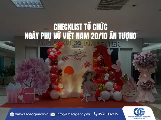 CHECKLIST TỔ CHỨC NGÀY PHỤ NỮ VIỆT NAM 20/10 ẤN TƯỢNG