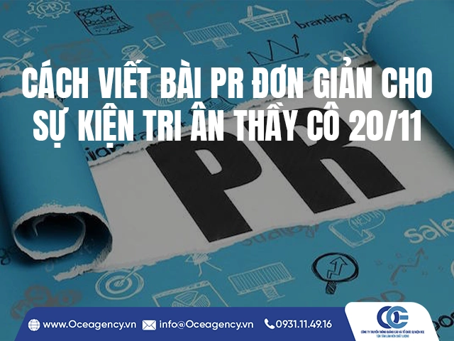 CÁCH VIẾT BÀI PR ĐƠN GIẢN CHO SỰ KIỆN TRI ÂN THẦY CÔ 20/11