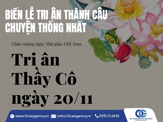 BIẾN LỄ TRI ÂN THÀNH CÂU CHUYỆN THỐNG NHẤT