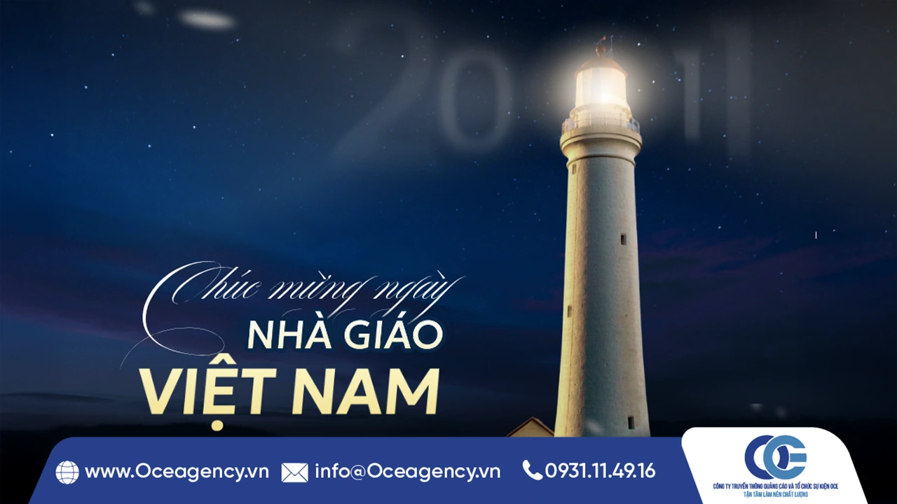 backdrop OCE Agency cung cấp