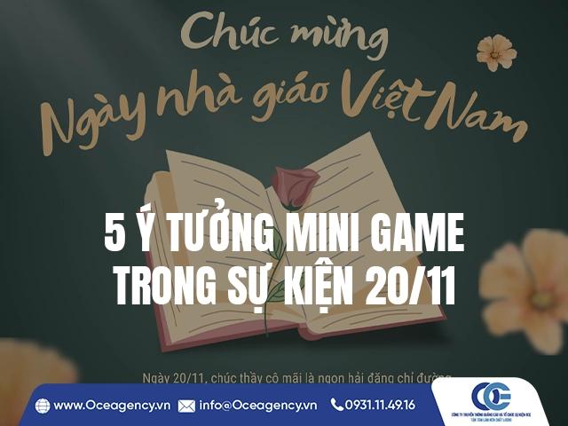 5 Ý TƯỞNG MINI GAME TRONG SỰ KIỆN 20/11