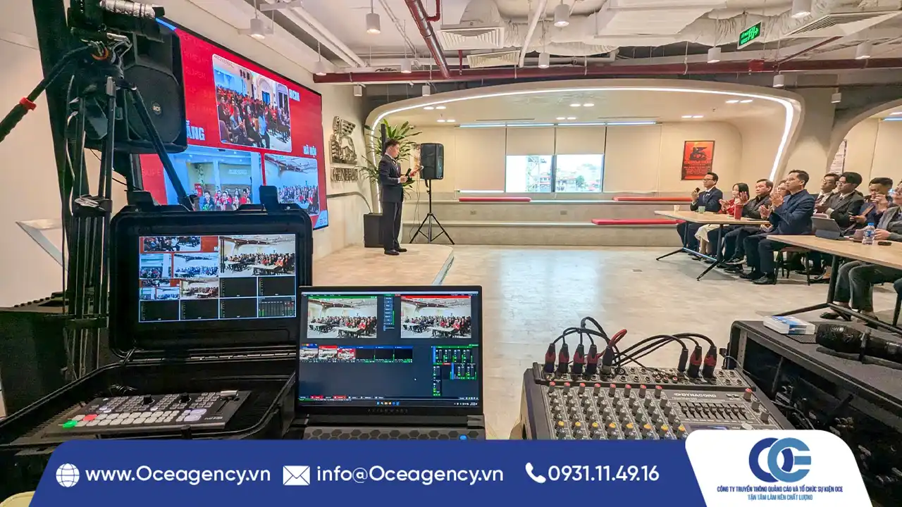 thiết bị sự kiện OCE Agency cung cấp