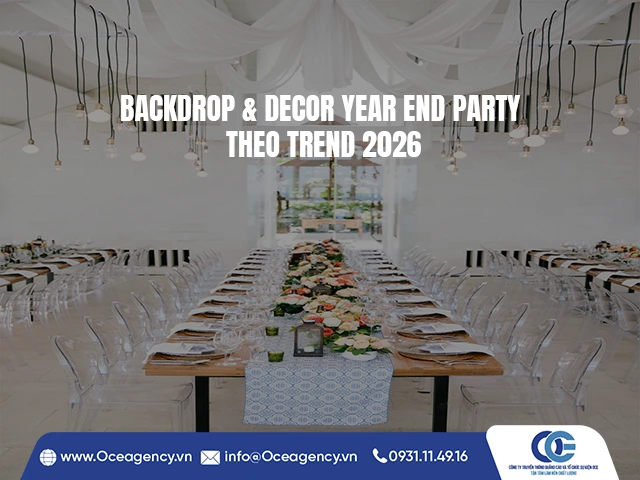 BACKDROP & DECOR YEAR END PARTY THEO TREND 2026