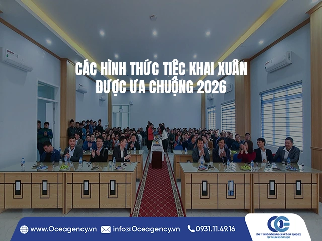 CÁC HÌNH THỨC TIỆC KHAI XUÂN ĐƯỢC ƯA CHUỘNG 2026