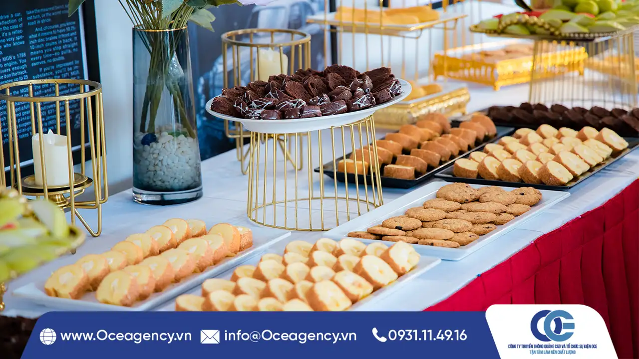 Ý tưởng trang trí teabreak sáng tạo – dễ thực hiện