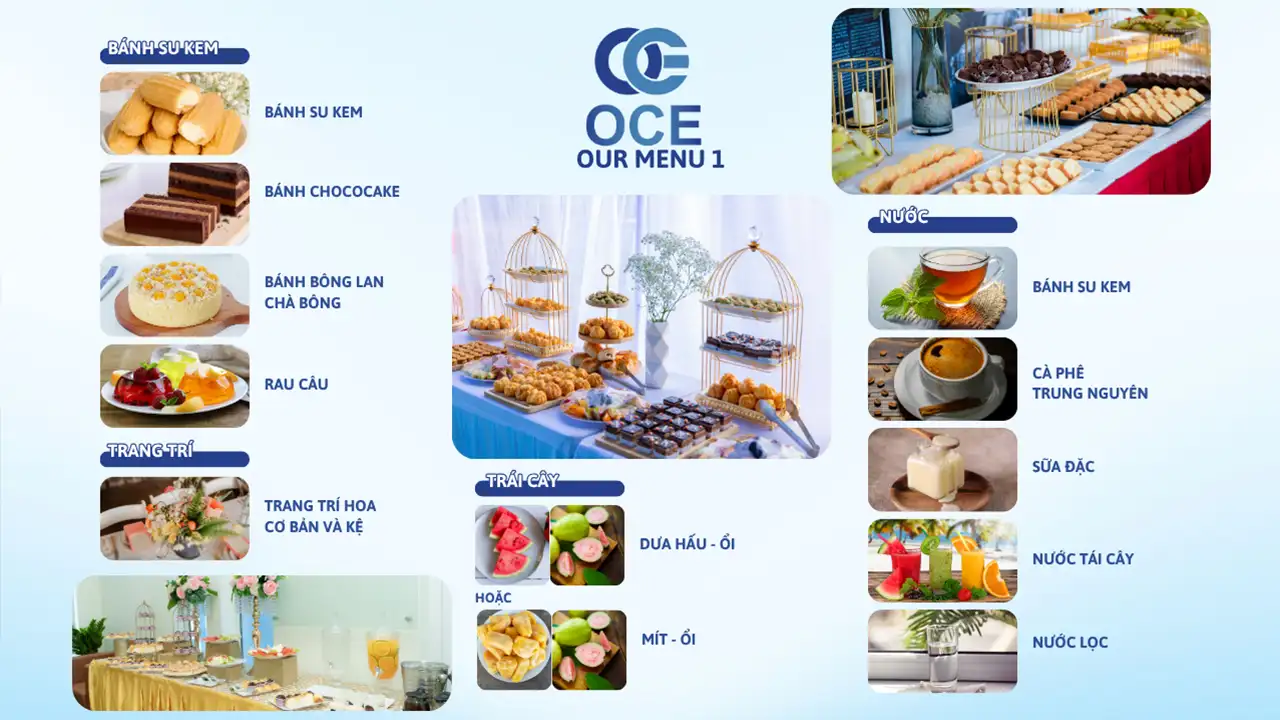 Mẫu Menu Teabreak Phổ Biến Có Thể Chọn Ngay