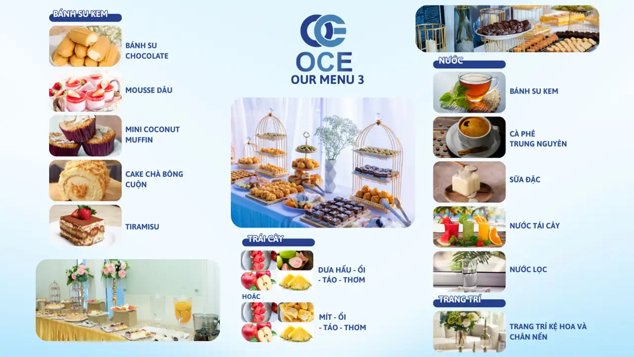 Mẫu Menu Teabreak Phổ Biến Có Thể Chọn Ngay