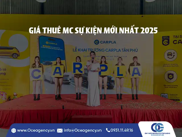 GIÁ THUÊ MC SỰ KIỆN MỚI NHẤT 2025