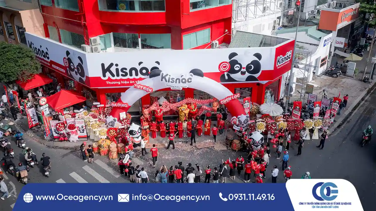 Bảng giá thuê cổng hơi theo kích thước tại OCE Agency