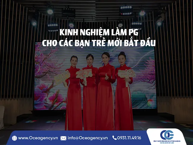 KINH NGHIỆM LÀM PG CHO CÁC BẠN TRẺ MỚI BẮT ĐẦU
