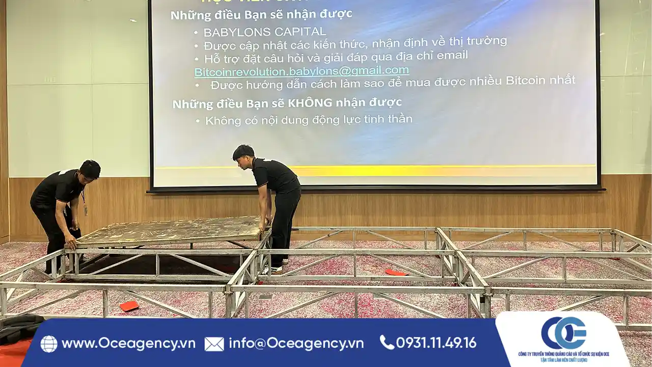 THIẾT BỊ SÂN KHẤU SỰ KIỆN BAO GỒM NHỮNG GÌ?