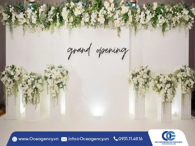 7 ý tưởng trang trí backdrop khai trương độc đáo