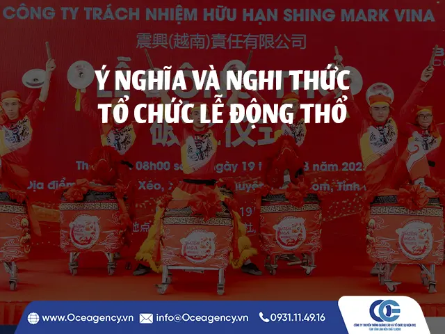 Ý NGHĨA VÀ NGHI THỨC TỔ CHỨC LỄ ĐỘNG THỔ
